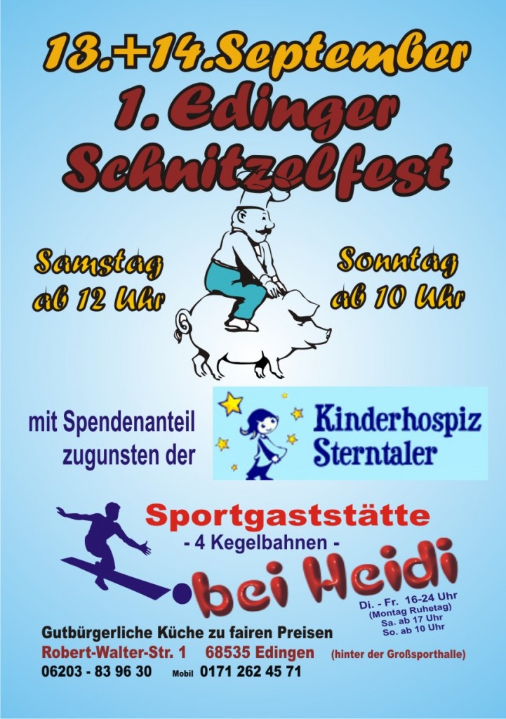 13.09.2014 Schnitzel-Essen für guten Zweck