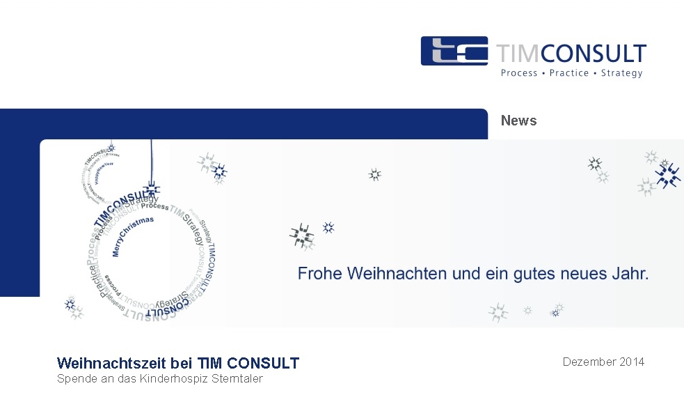 Weihnachtszeit bei TIM CONSULT
