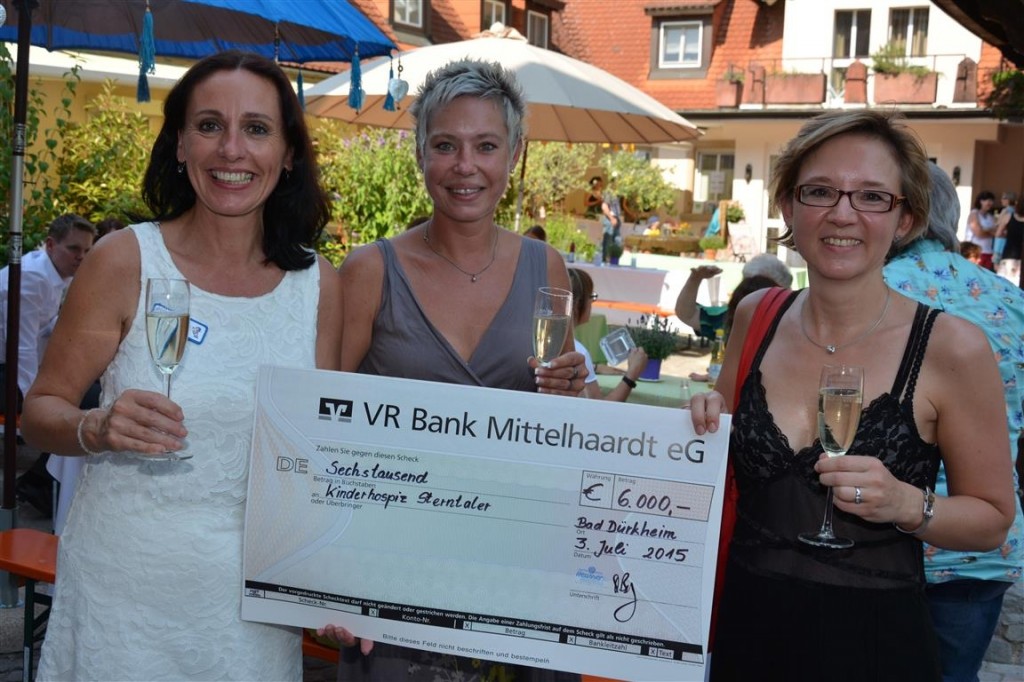 Das Gartenhotel Heusser aus Bad Dürkheim spendet € 6000,00 an das Kinderhospiz Sterntaler e.V.