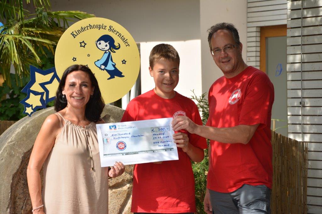 Jugendleitung übergibt Spende an Kinderhospiz Sterntaler