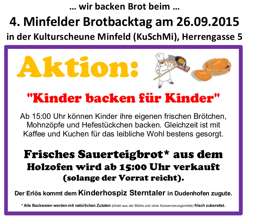 26.09.2015  „Kinder backen für Kinder“