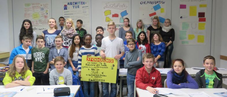 7b der Realschule plus Kandel spendet an Kinderhospiz Sterntaler