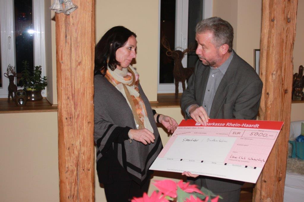 Lions-Club/Weinstrasse spendet an Kinderhospiz Sterntaler