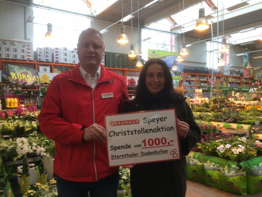 BAUHAUS und Bäcker Görtz spenden für Kinderhospiz in Dudenhofen