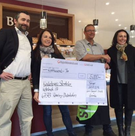 denn’s Biomarkt und Govinda Natur GmbH spenden 5.000 Euro an das Kinderhospiz Sterntaler
