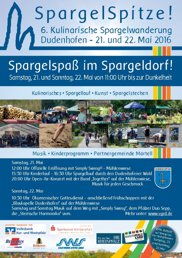 21. und 22.05.2016 – 6. Kulinarische Spargelwanderung am