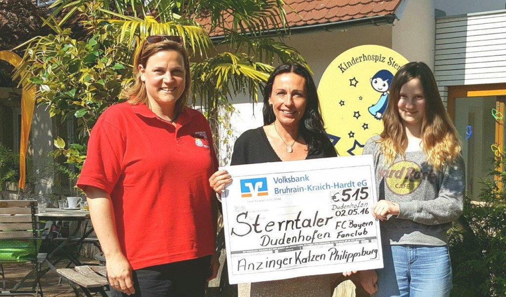 FC Bayern Fanclub spendet 515 € für Kinderhospiz Sterntaler