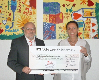 Der Town & Country Lizenz-Partner Kirch Wohnungsbau GmbH & Co. KG aus Weinheim feiert 10jähriges Firmenjubiläum und unterstützt den Mannheimer Verein Kinderhospiz „Sterntaler“ e.V.