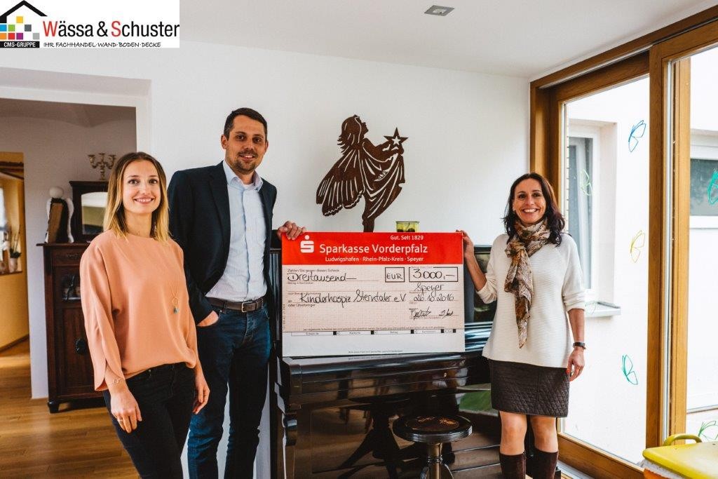 Wässa & Schuster unterstützen wieder das Kinderhospiz Sterntaler