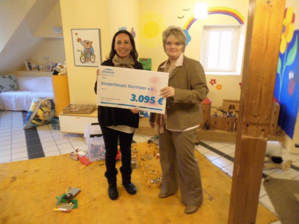 ENGIE-Spendenaktion: Von 13.900 Euro gingen 3.095 Euro an das Kinderhospiz Sterntaler