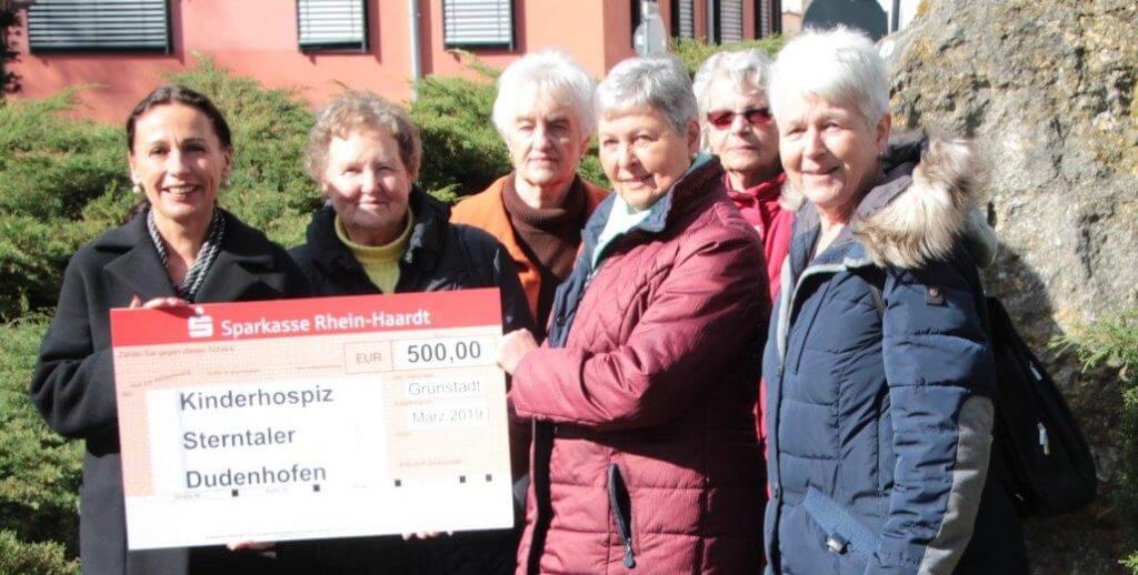 Seniorenkegelclub spendet 2019 wieder für Kinderhospiz Sterntaler