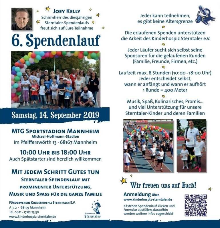 SAVE THE DATE – 6. Sterntaler-Spendenlauf