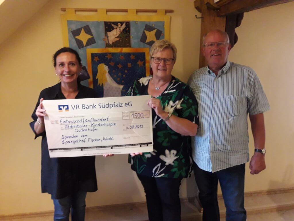 Gottfried & Gerlinde Fischer spenden an das Kinderhospiz Sterntaler