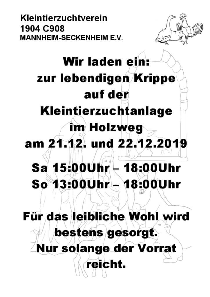 Die „Lebendige Krippe des KTZV Seckenheim“