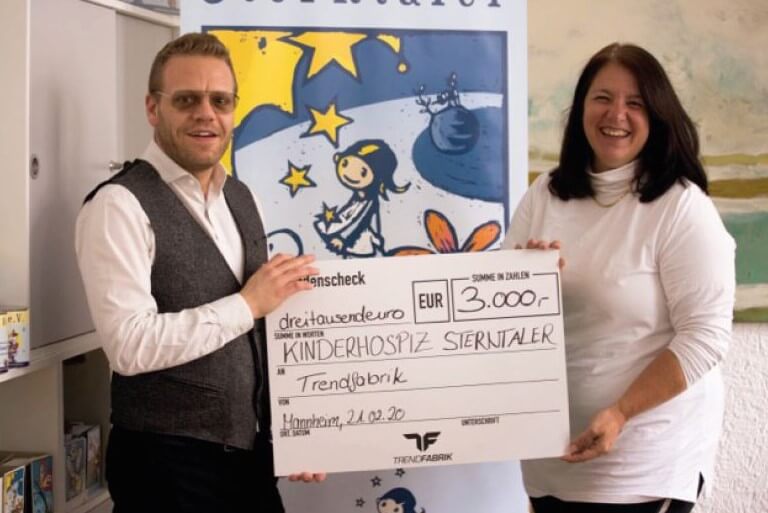 Trendfabrik Brühl sammelt stolze Summe für das Kinderhospiz Sterntaler