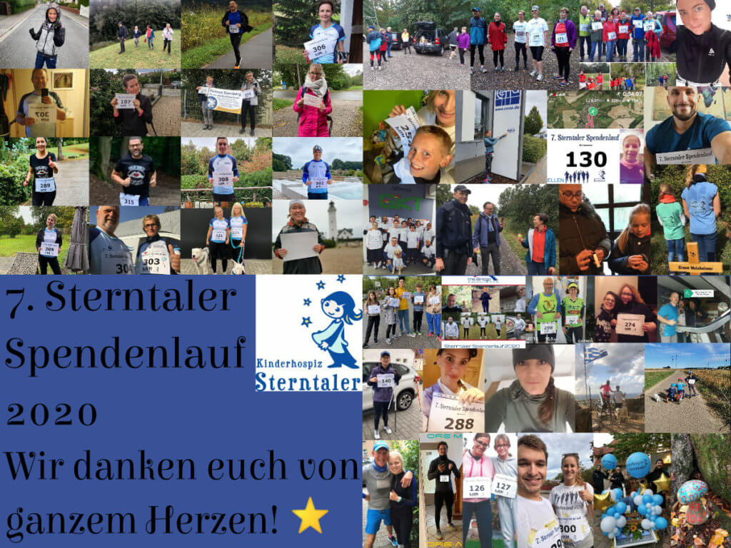 DANKE an über 285 Spendenläuferinnen, Läufer sowie deren Sponsoren und Unterstützer
