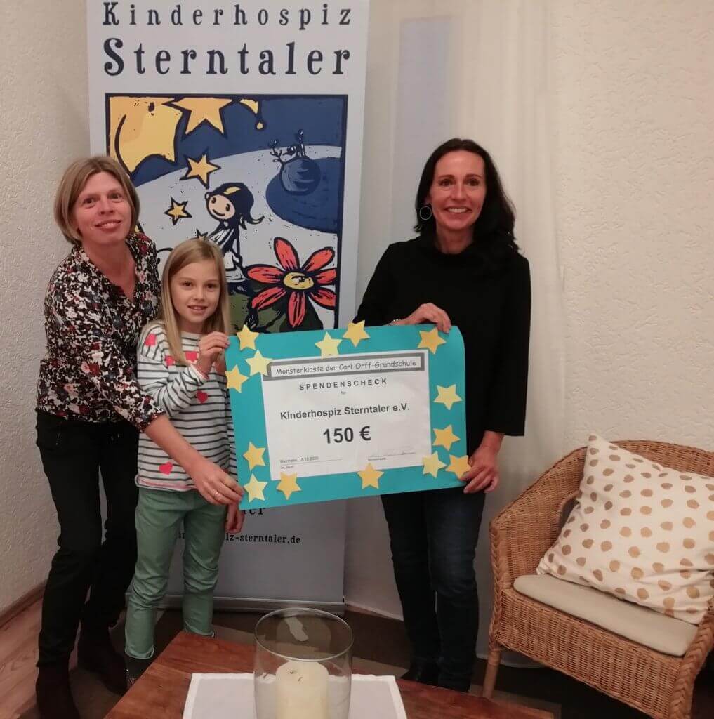 Carl-Orff Grundschule in Weinheim Sulzbach spendet an Kinderhospiz Sterntaler