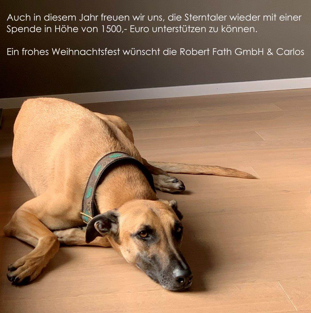 Auch dieses Jahr spendet die Robert Fath GmbH wieder, statt zu schenken