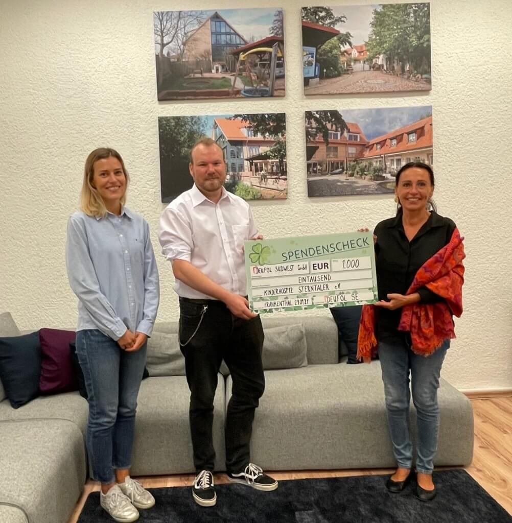 Deufol unterstützt Kinderhospiz Sterntaler