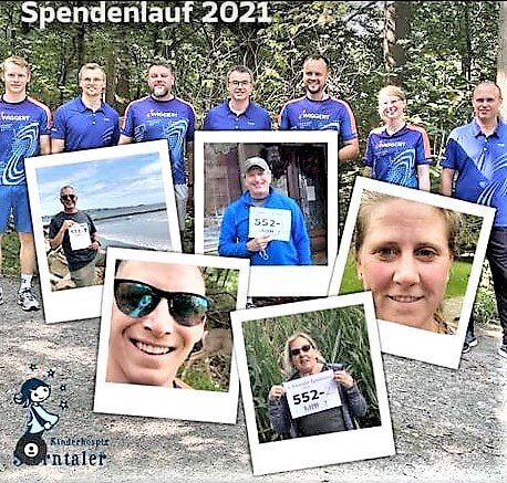 Firma Wiggert lief weltweit für die Spende ans Kinderhospiz