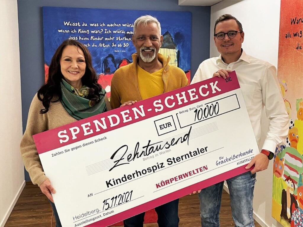KÖRPERWELTEN spendet für das Kinderhospiz Sterntaler