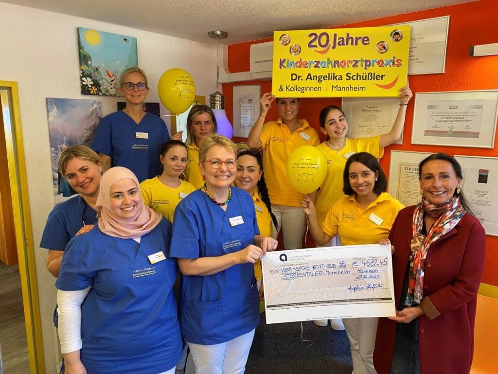 Kinderzahnarztpraxis Mannheim MVZ spendet erneut an Sterntaler