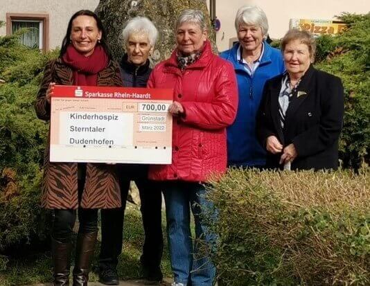 Seniorenkegelclub spendet auch 2022 wieder für Kinderhospiz Sterntaler