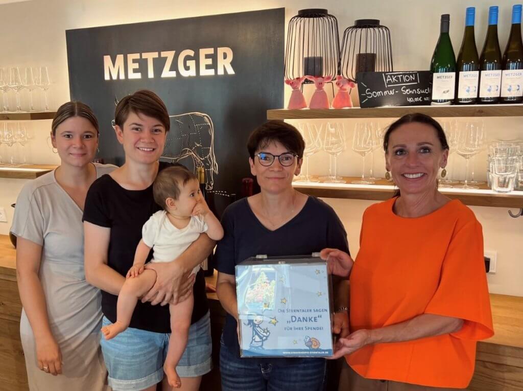 Hoffestspende von „Metzger & Friends“ für das Kinderhospiz Sterntaler