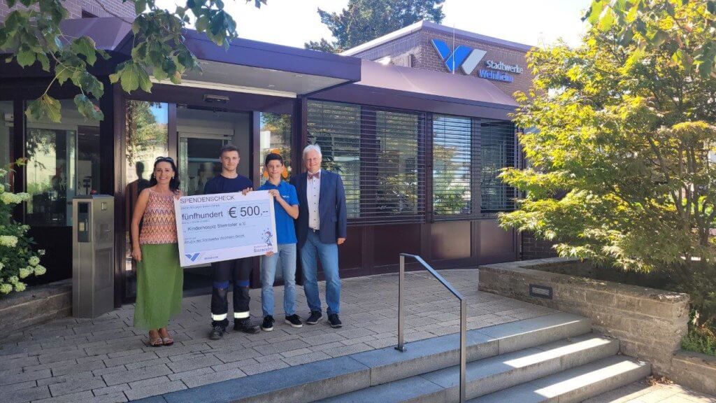 Azubis spenden für Kinderhospiz Sterntaler