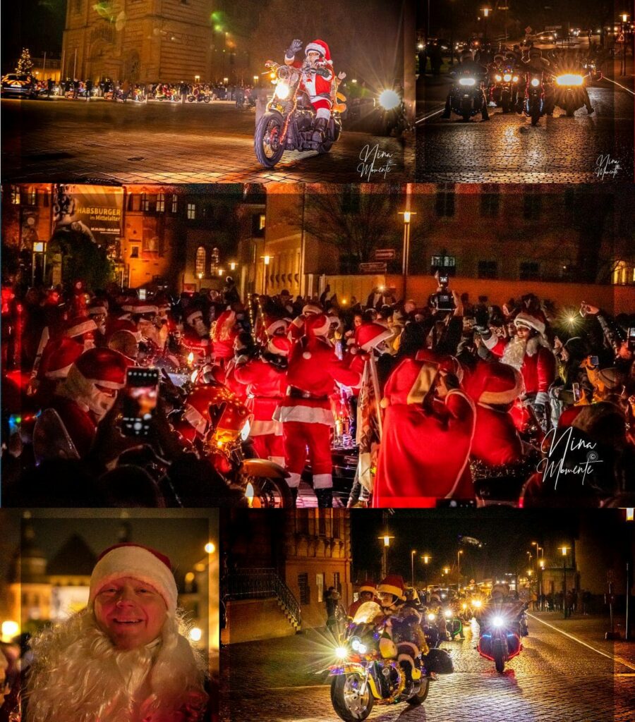 Wenn Nikolaus als Santa auf der Harley um die Ecke braust