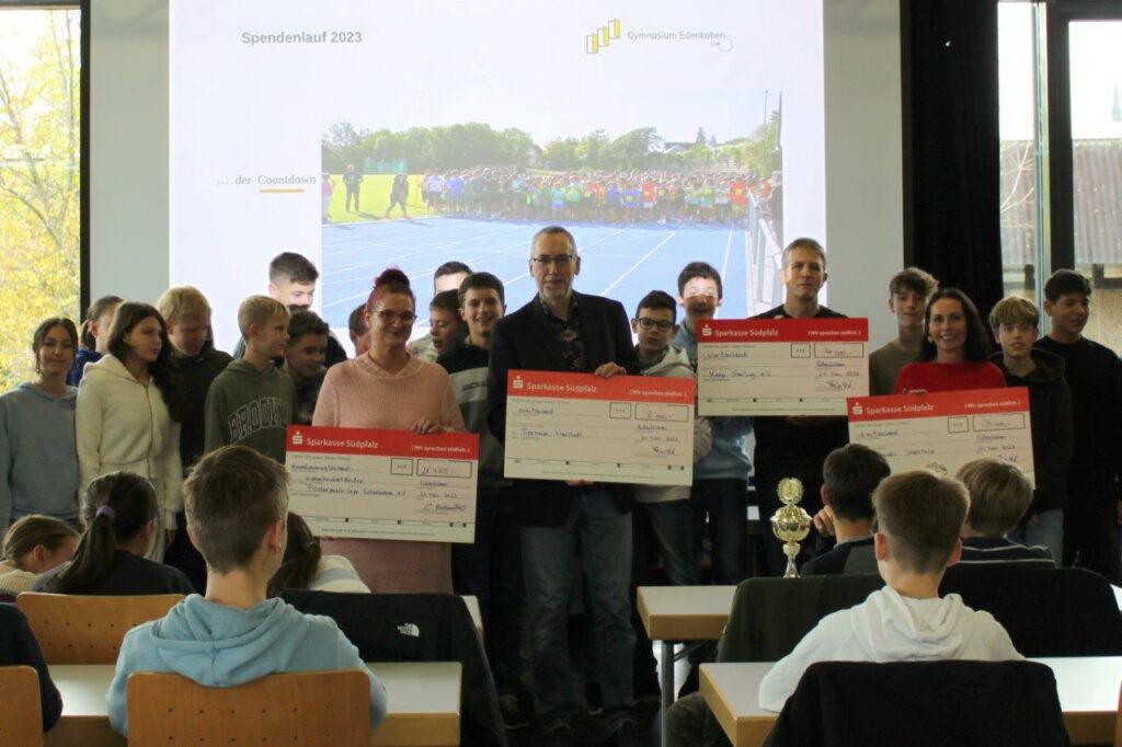 Neues Rekordergebnis beim Spendenlauf des Gymnasiums Edenkoben