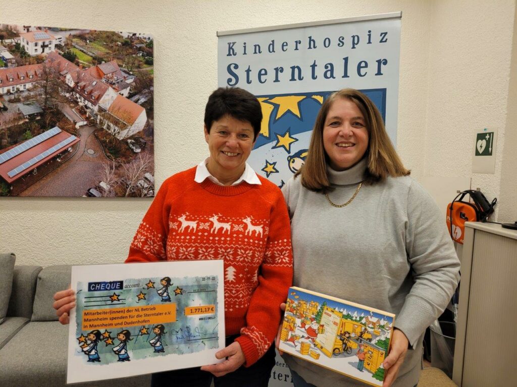Die Sterntaler-Freunde der Niederlassung Ma. der Deutschen Post