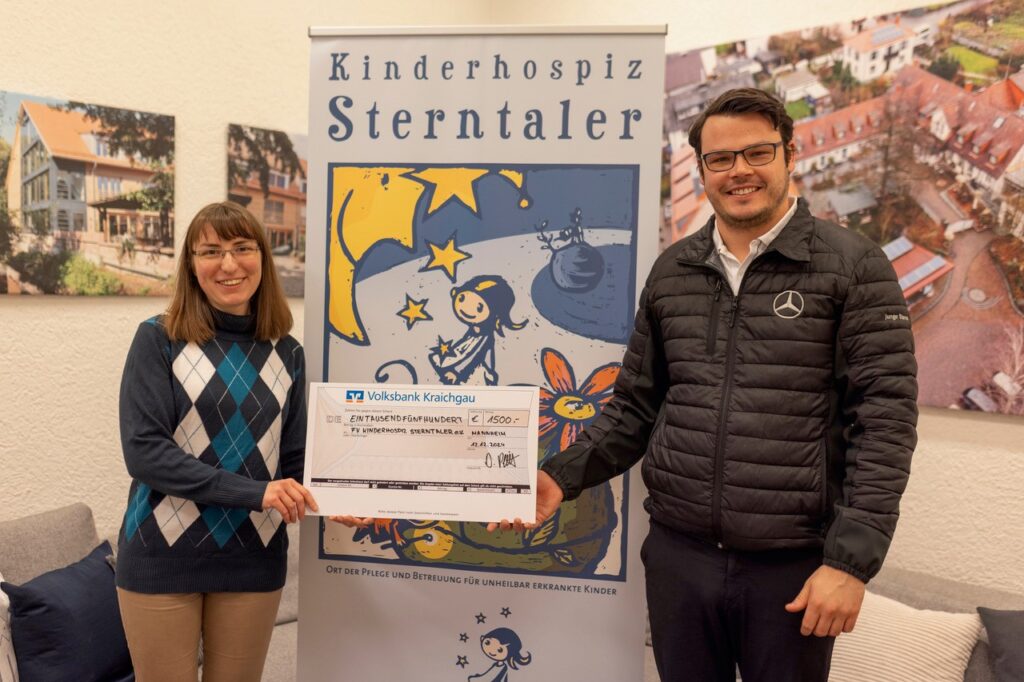 Autohaus Bürkle unterstützt Kinderhospiz Sterntaler