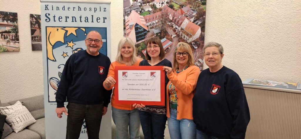 Freiwillige Feuerwehr Grein spendet an das Kinderhospiz Sterntaler