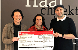 Kunden und “Haarchitekten” spenden erneut für die “Sterntaler”