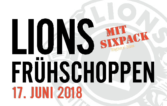 LIONS Frühschoppen – Rhythm n‘ Blues mit SIXPACK