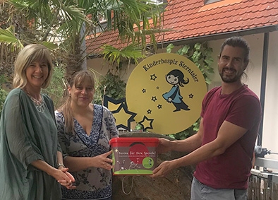 Aktion „Kinderspaß für Kinderhilfe“ auf Impflinger Weinfest