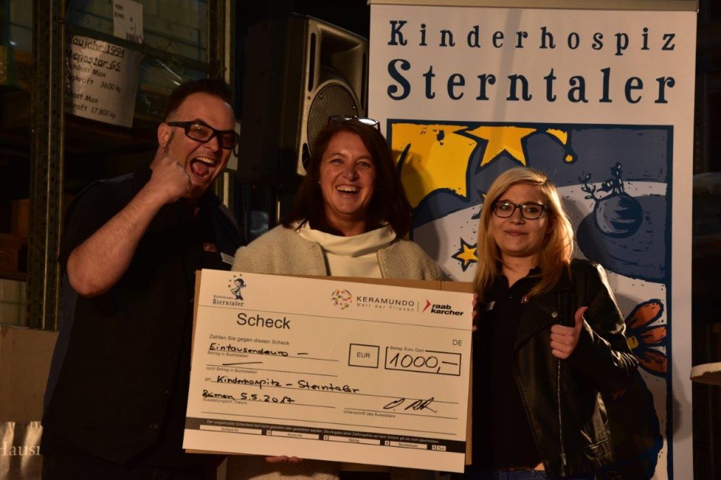 „Power-Spende“ bei Raab Karcher/Keramundo-Veranstaltung