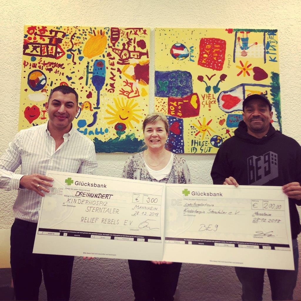“Relief Rebels e.V.” und „BE9 Musik“ spenden an Sterntaler