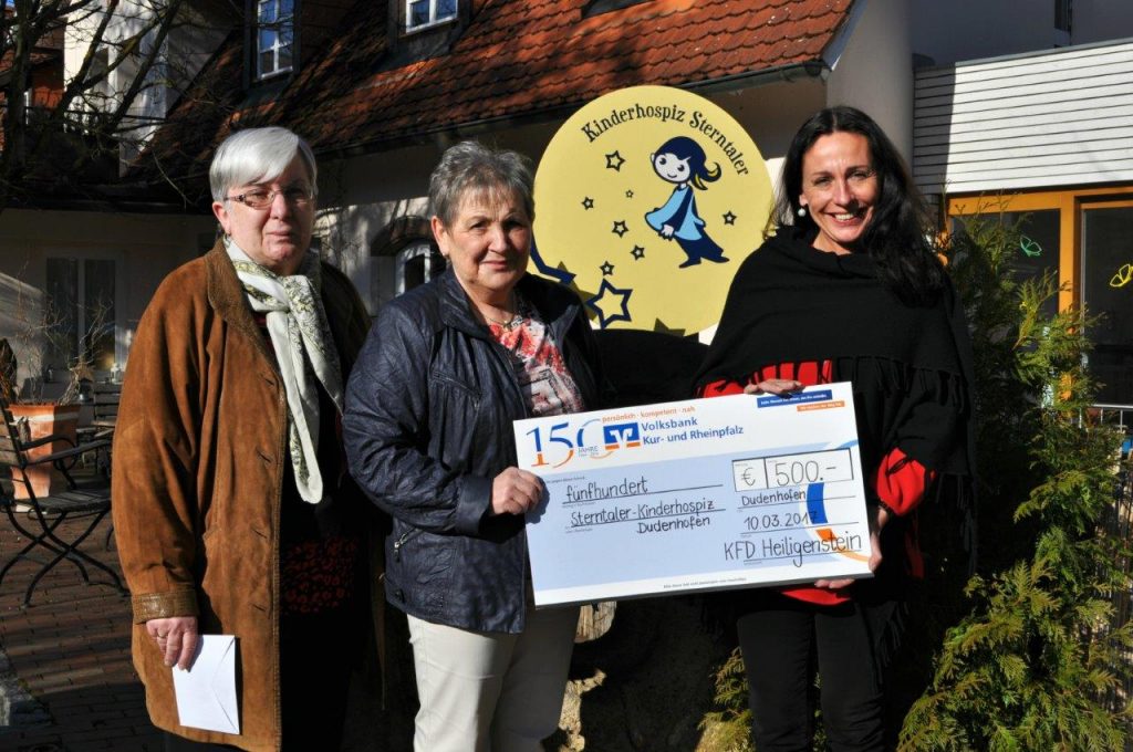 kfd Heiligenstein unterstützt Kinderhospiz Sterntaler